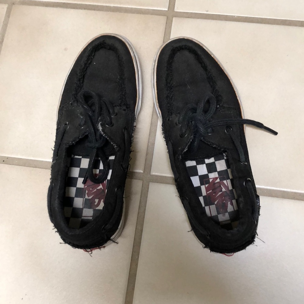 VANS canvas boat shoes